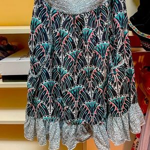 Strapless Theme Mini Dress with Pockets - Expandable